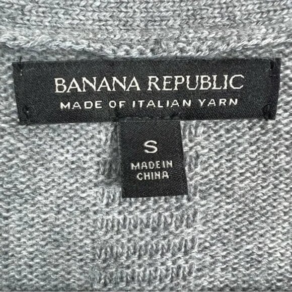 Banana Republic Wool Cashmere Bell Sleeve Cardigan Size S Italian Yarn Sweater - Picture 5 of 9